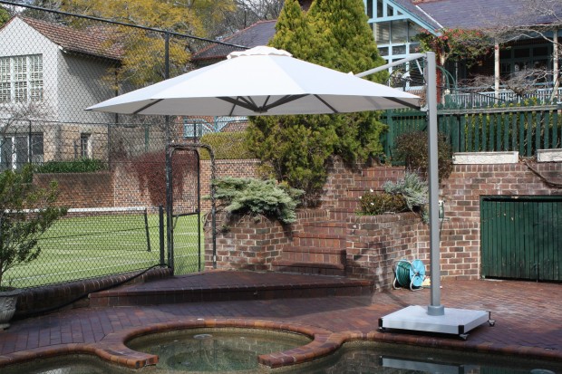 large patio umbrella with wheels